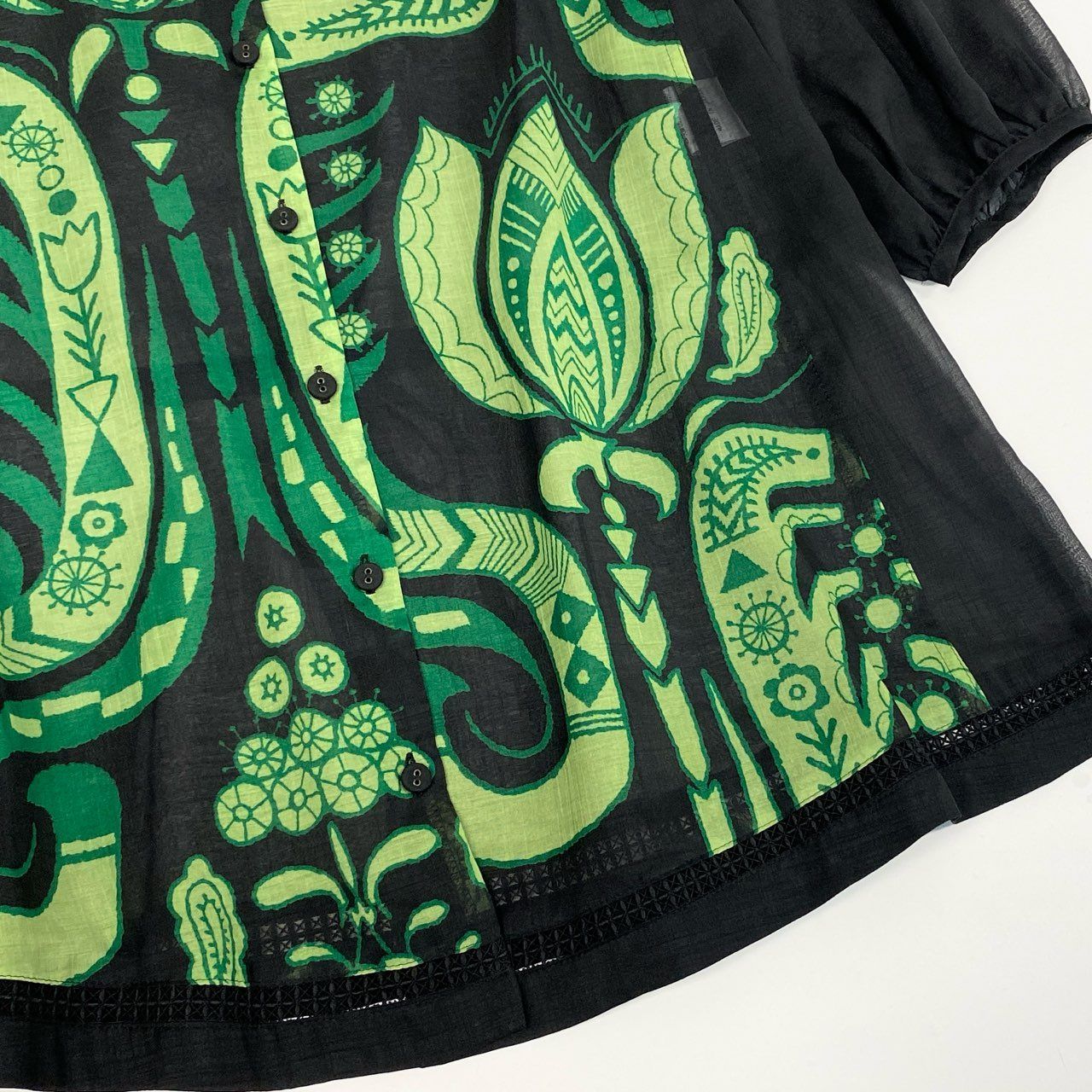 41k26 TOKUKO 1er VOL トクコプルミエヴォル シアー チュニックシャツ