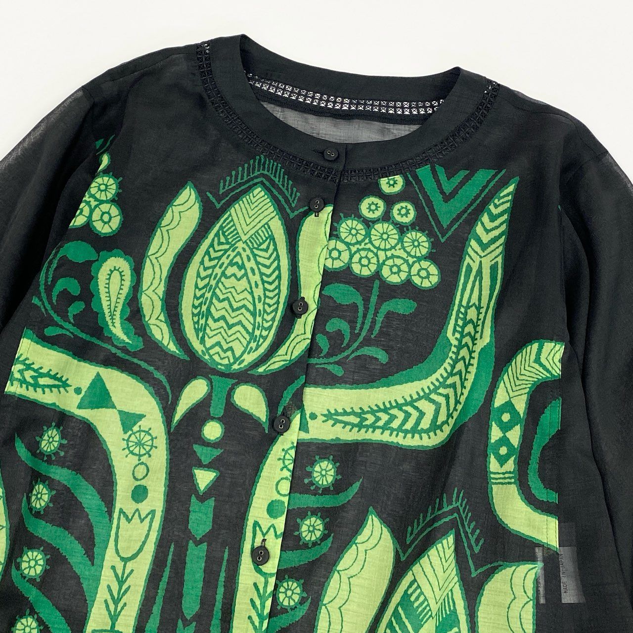 41k26 TOKUKO 1er VOL トクコプルミエヴォル シアー チュニックシャツ