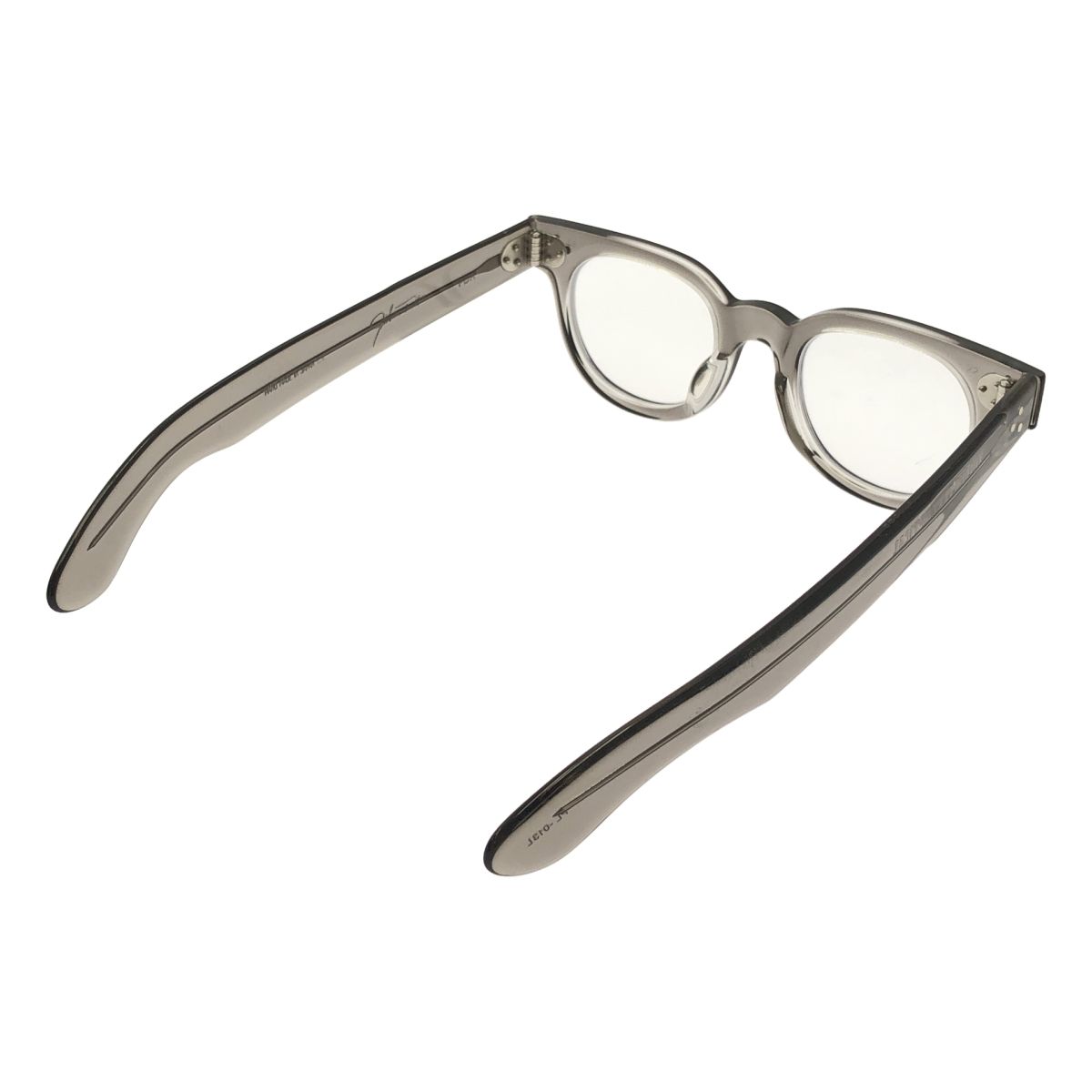 JULIUS TART OPTICAL | ジュリアスタートオプティカル クリアフレーム アイウェア メガネ ユニセックス PL-013 L 44□22 GREY-CRYSTALII