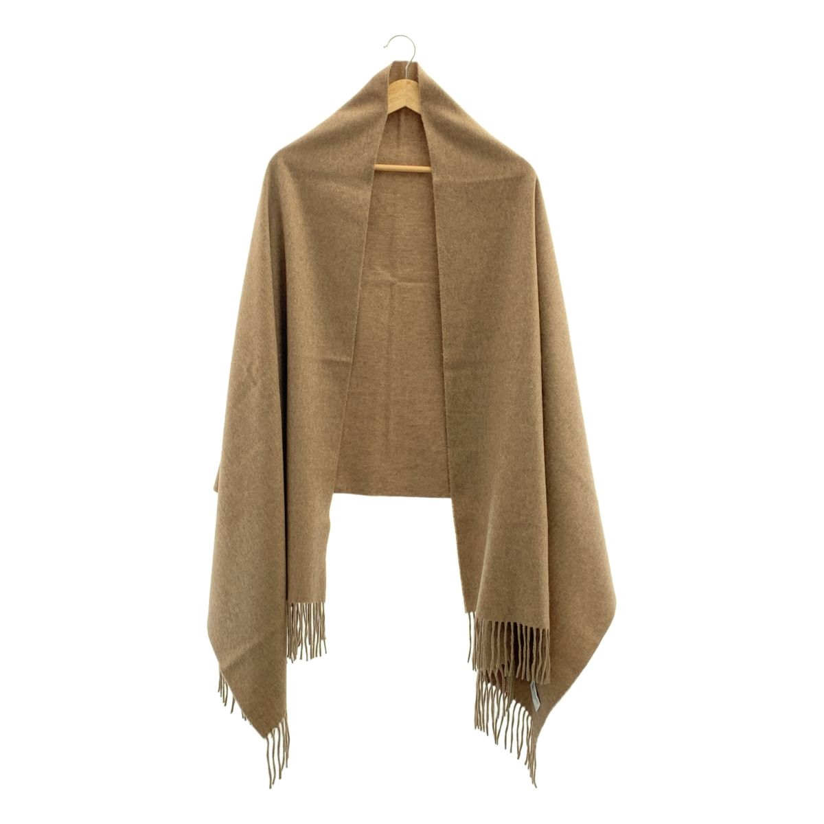 JOHNSTONS OF ELGIN ジョンストンズオブエルガン カシミヤ フリンジ 大判ストール マフラー グレージュ