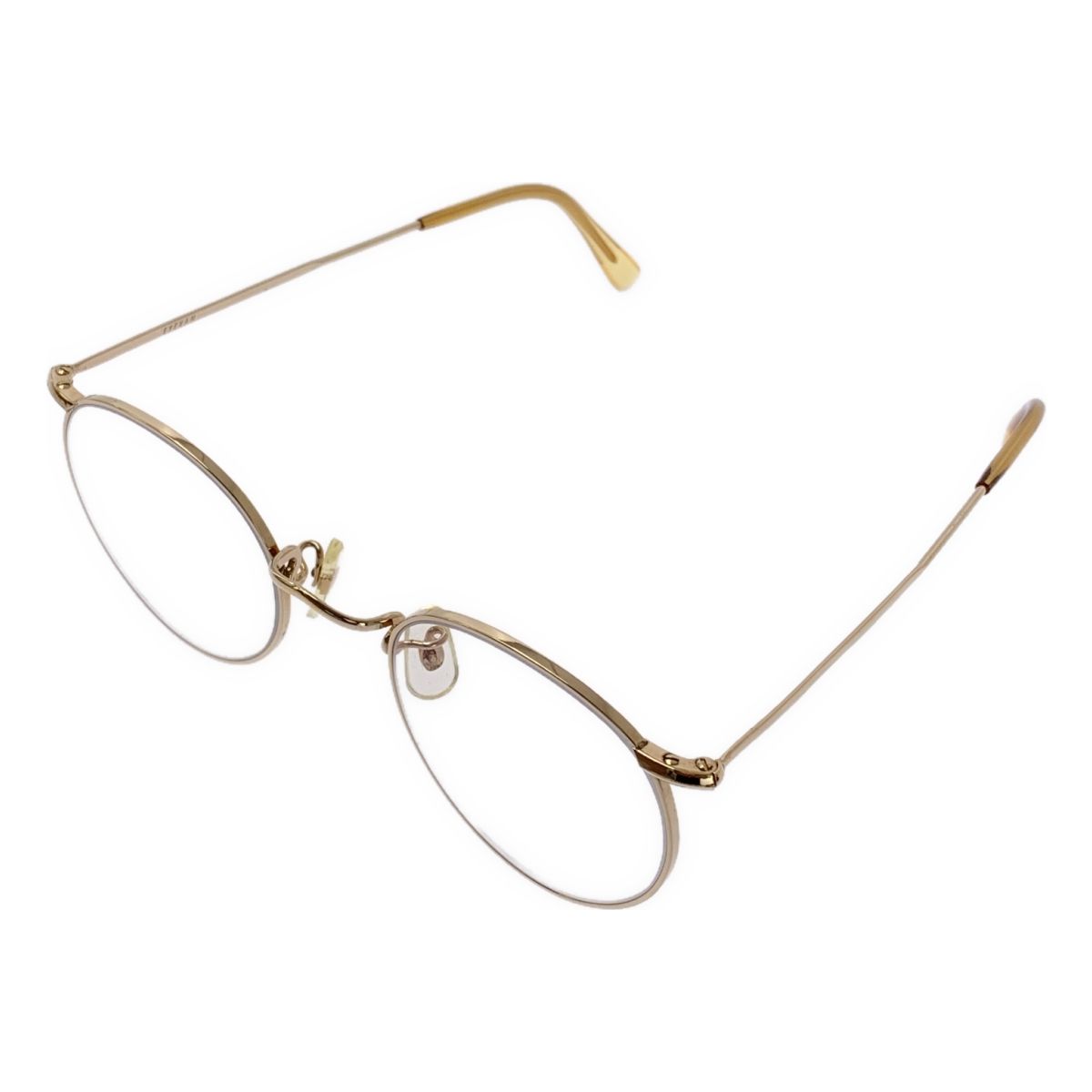 EYEVAN アイヴァン ラウンドフレーム メガネ 44◻︎19 140 ゴールド