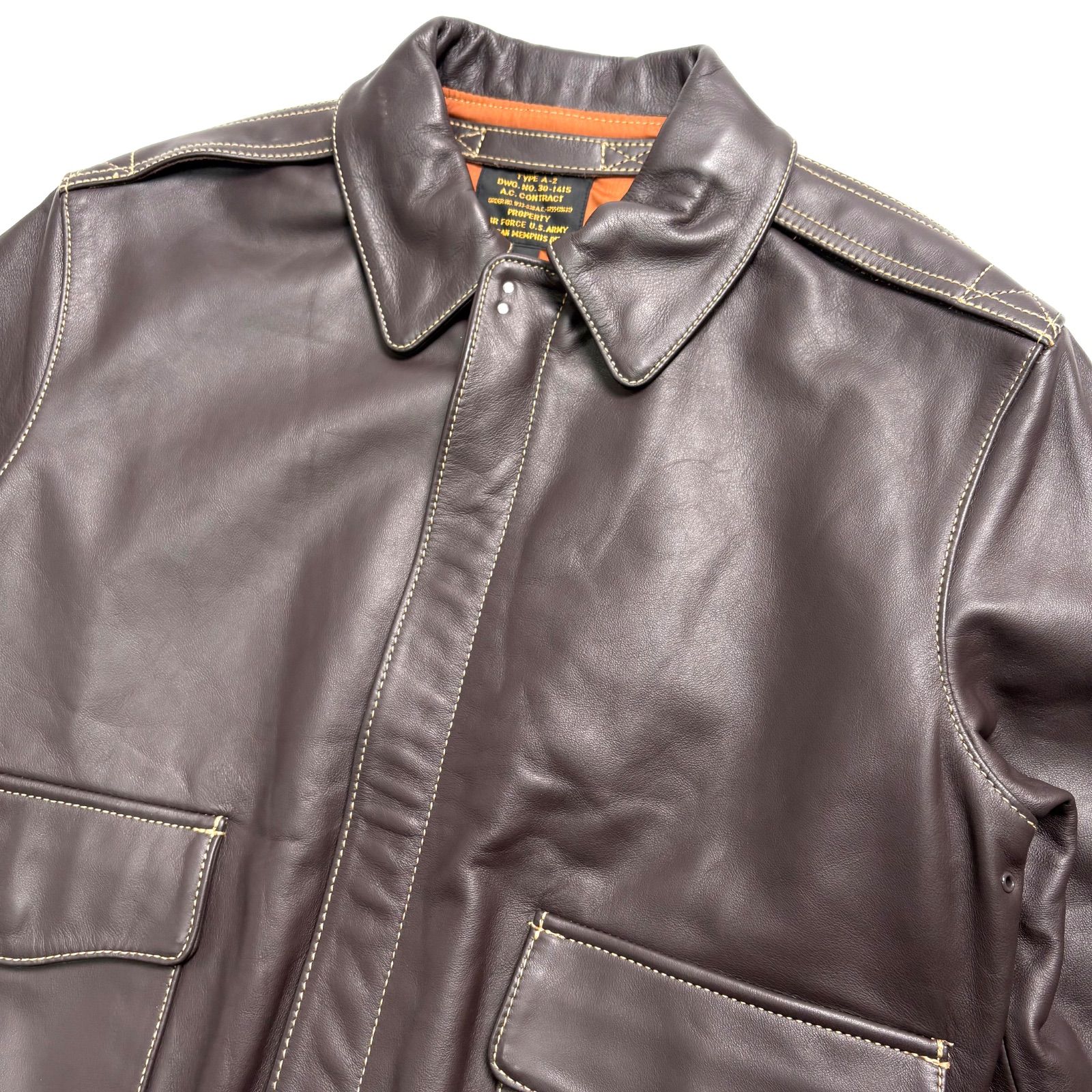 TYPE-A2 ホースハイド　レザージャケット 38 A-2ジャケット TYPE A-2 JACKET（ホースハイド） ブラック Y714 – Liason