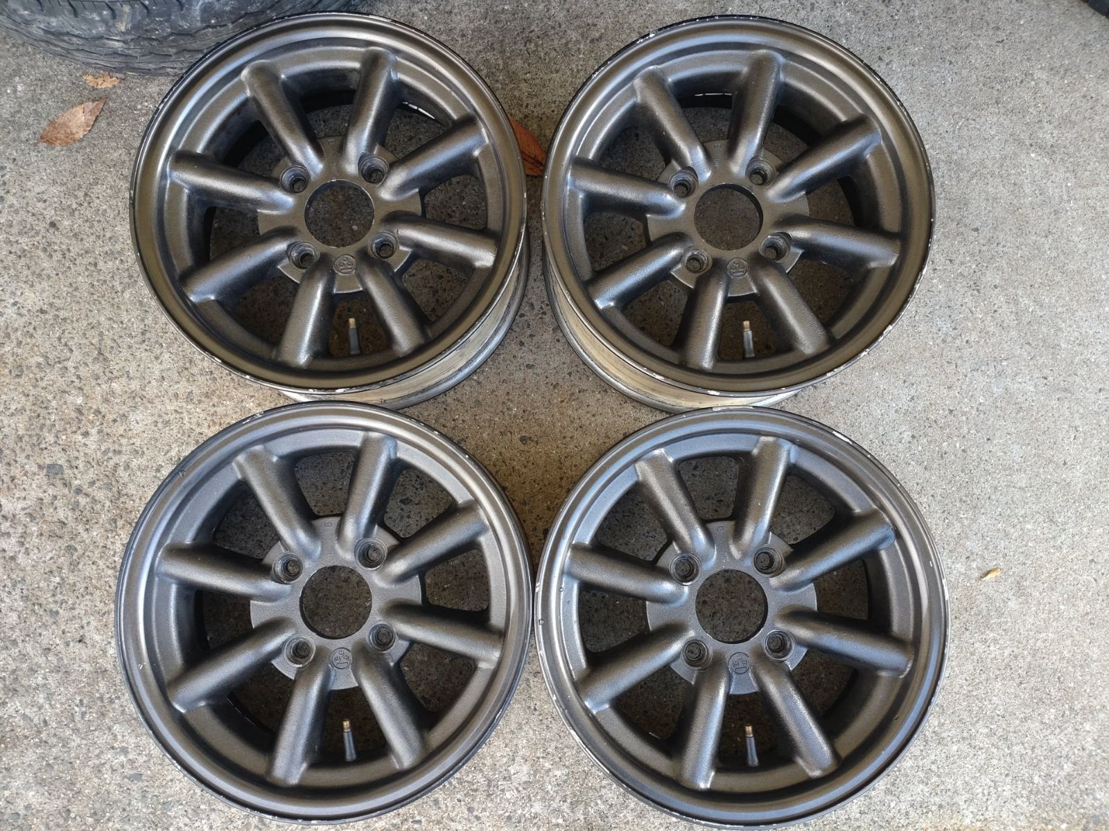 ワタナベ 8スポーク アルミホイール 旧車 14インチ 14 X 6 J 不明 実測40前後 PCD 114 3 4 H 4本セット