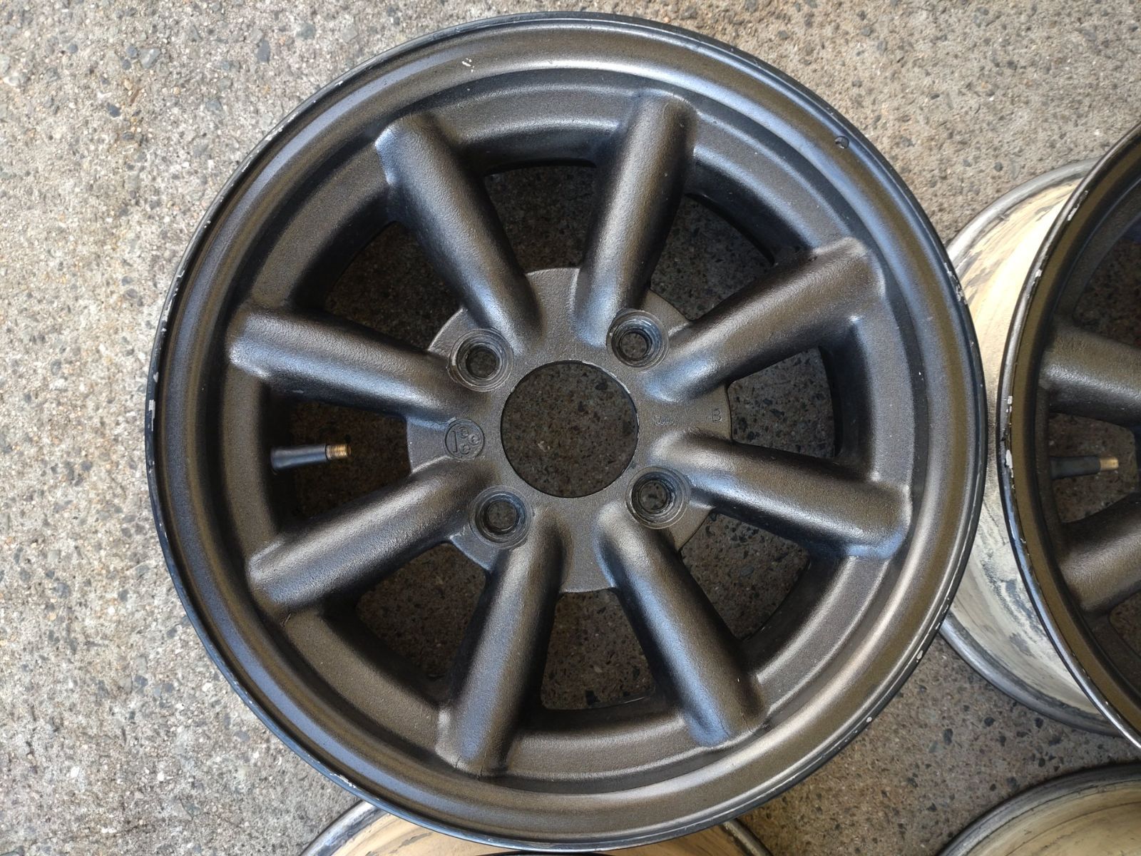 ワタナベ 8スポーク アルミホイール 旧車 14インチ 14 X 6 J 不明 実測40前後 PCD 114 3 4 H 4本セット