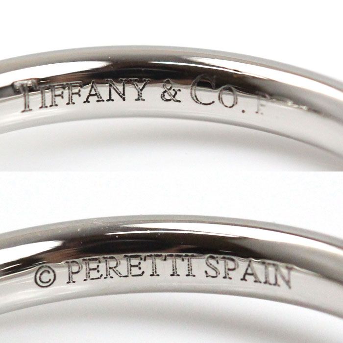 TIFFANY&Co. ティファニー Pt950プラチナ カーブド ダイヤ リング