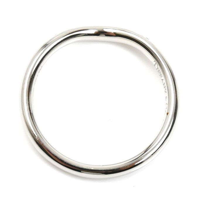 TIFFANY&Co. ティファニー Pt950プラチナ カーブド ダイヤ リング