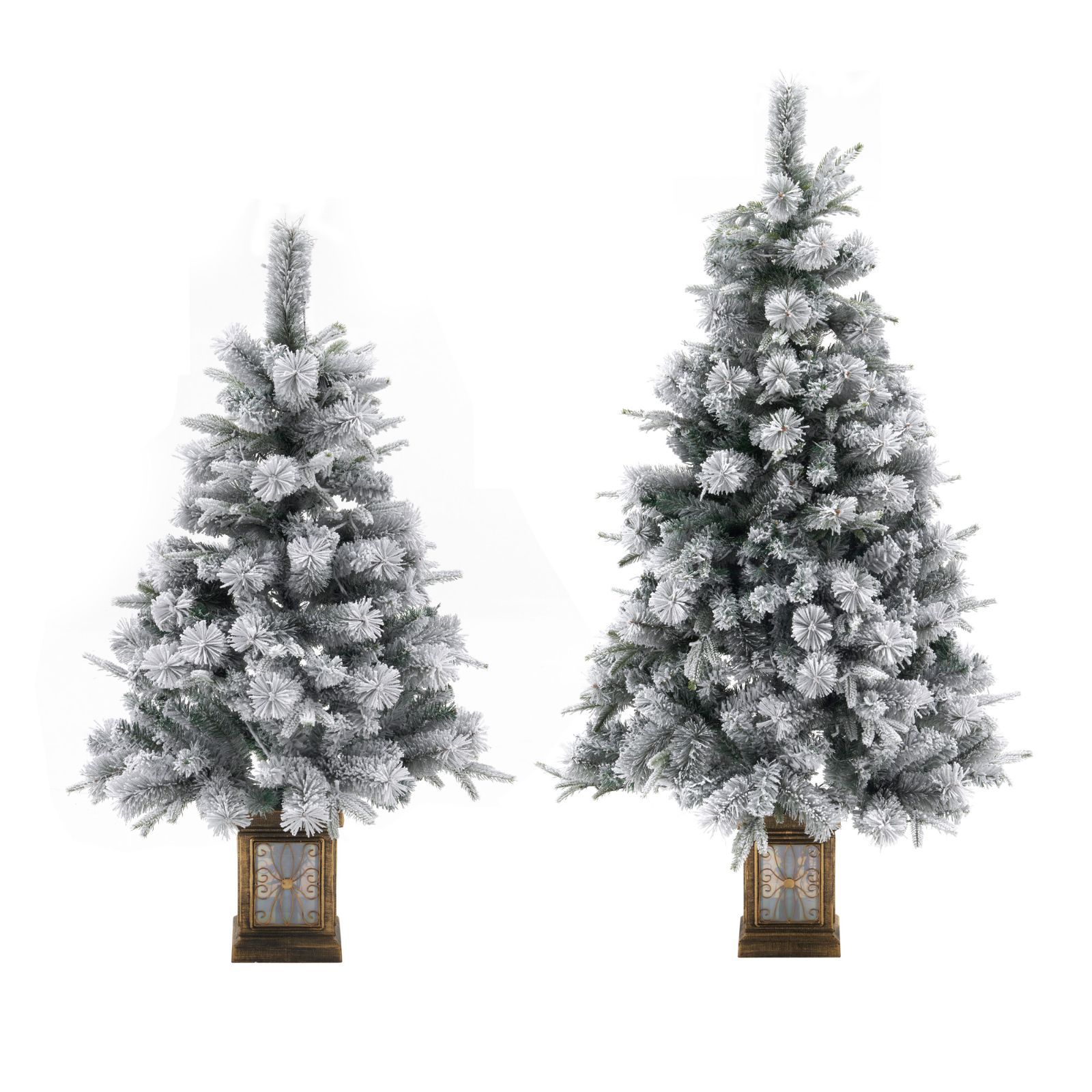  150 cm 雪化粧 ツリー 感オリジナルポット 北欧デザイン LEDライト付き 豊富な枝数 簡単組立 クラシックタイプ おしゃ GREEN WHITE 収穫祭 クリスマスツリー クリスマス