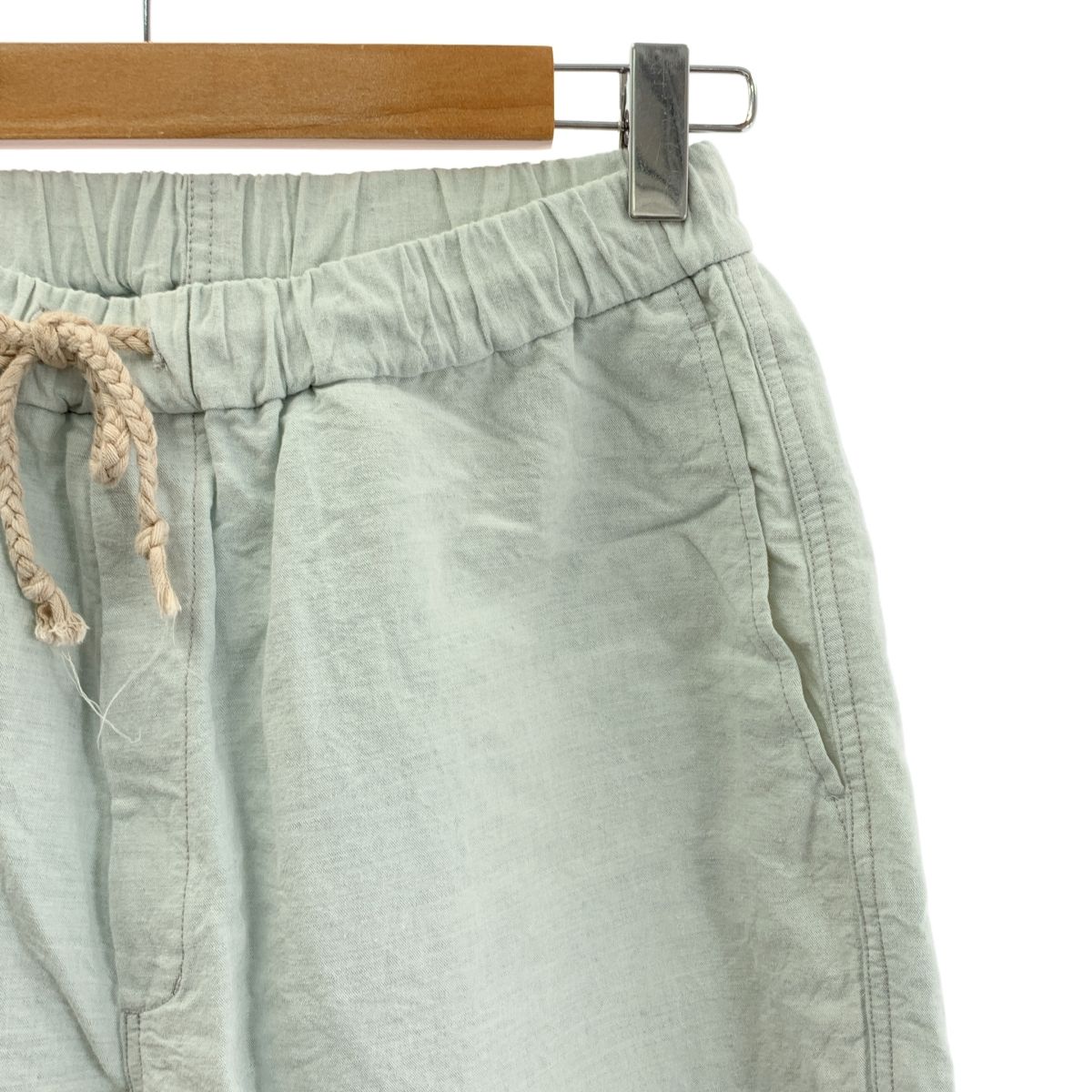 MITTAN | ミッタン リネン コットン イージーパンツ 1 ライトブルー レディース