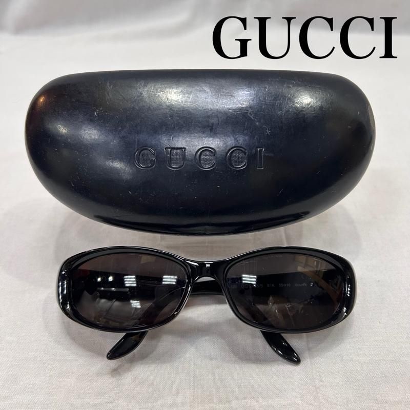 グッチ スクエアサングラス メタルロゴ ブラウン レディース ISItems 古着