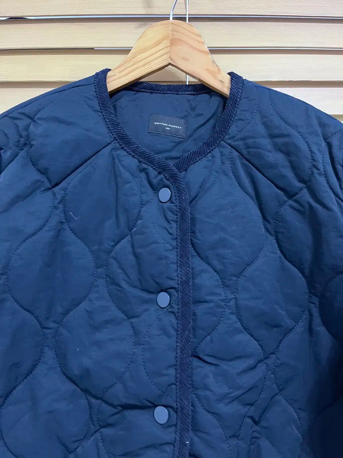 コットンマーケット レディース キルティング ノー ジャケット Mサイズ