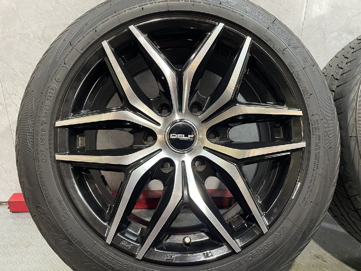  NANKANG CW 20 225 50 R 18 C 夏タイヤ FLEX DELF 18インチ 7 38 23年 バリ溝 ブラポリ 車検対応 ハイエース等 MTF 205 18インチ タイヤ ホイールセット