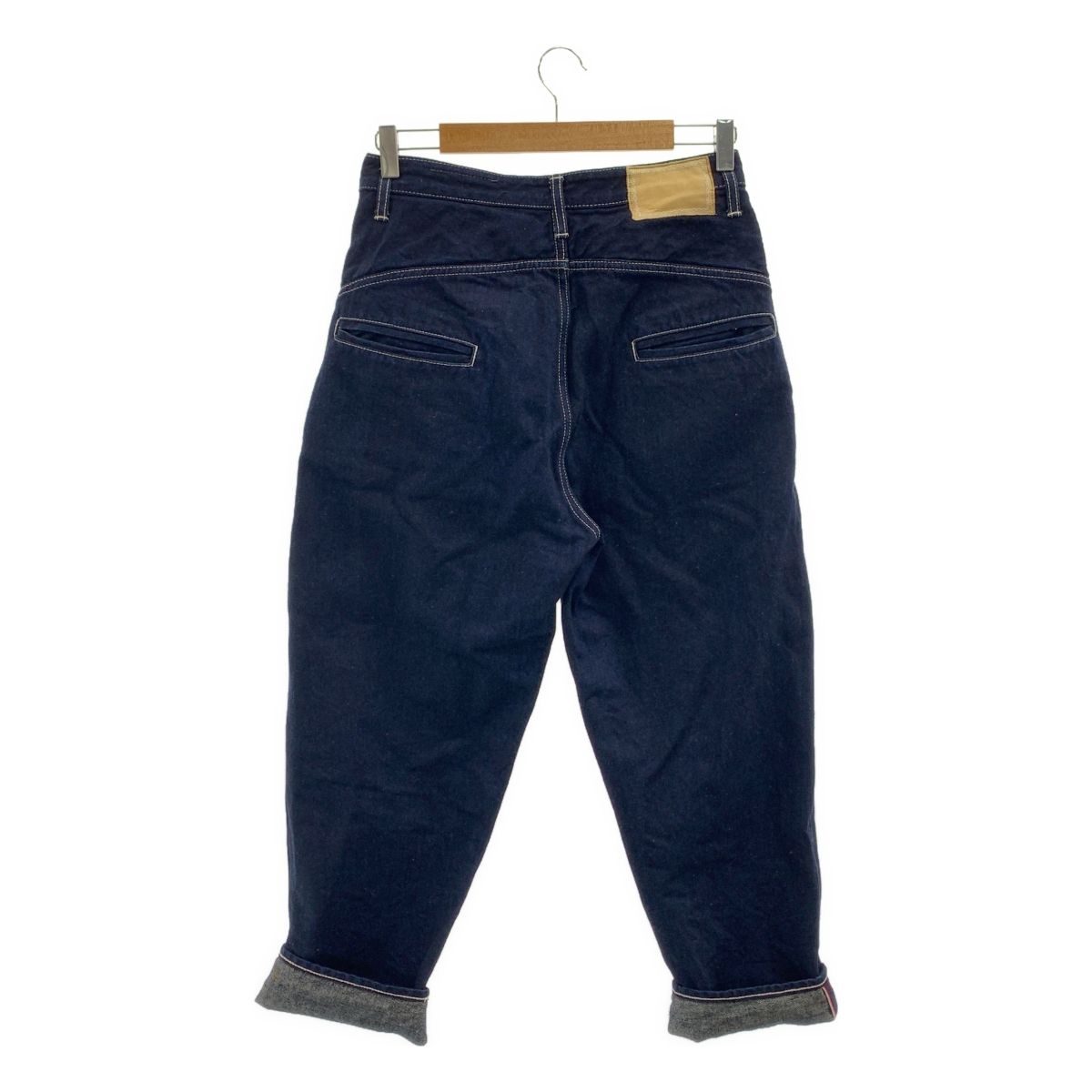  mina perhonen ミナペルホネン always ロールアップ デニムパンツ 36 インディゴ レディース その他 パンツ