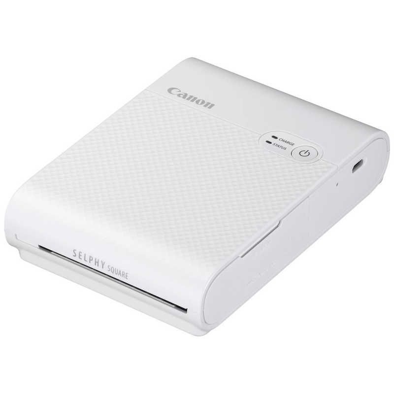 キヤノン CANON コンパクトフォトプリンター セルフィー スクエア スマートフォン QX 10 WH ホワイト