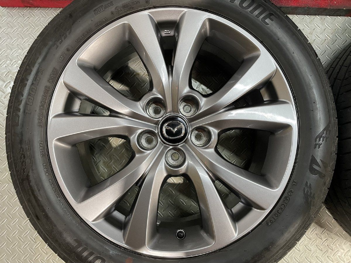 BS TURANZA T 005 A 215 55 R 18 夏タイヤ MAZDA CX 30 ホイール 18インチ 3 45 バリ溝 MX 30にも MTF 206