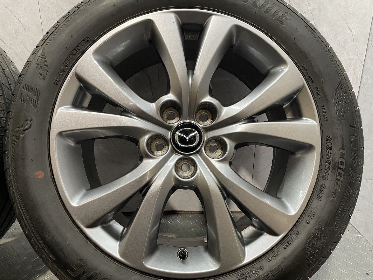  BS TURANZA T 005 A 215 55 R 18 夏タイヤ MAZDA CX 30 ホイール 18インチ 3 45 バリ溝 MX 30にも MTF 206 18インチ タイヤ ホイールセット