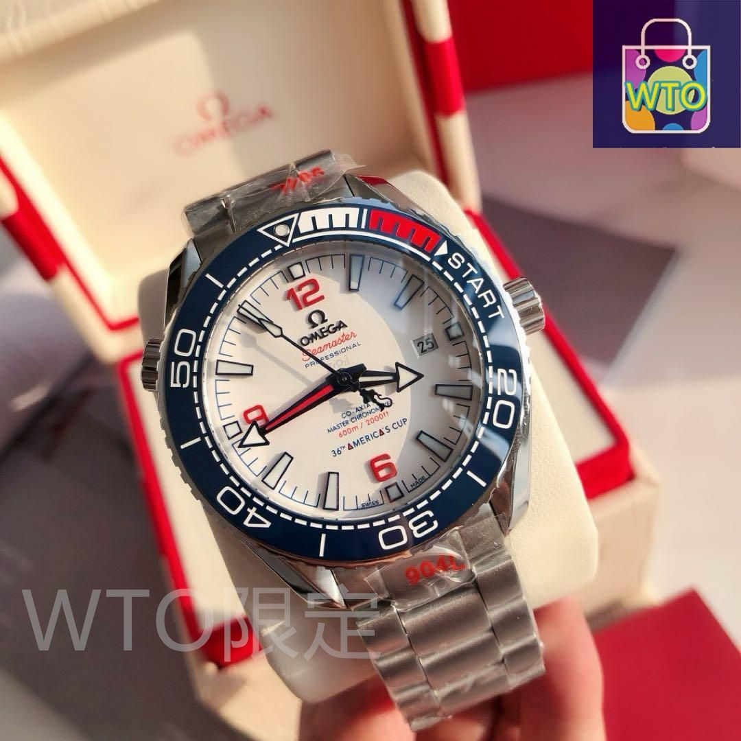 新品 シーマスター プラネット オーシャン 300M  自動巻き オメガ シーマスター プラネットオーシャン 45.5mm 自動巻き 腕時計