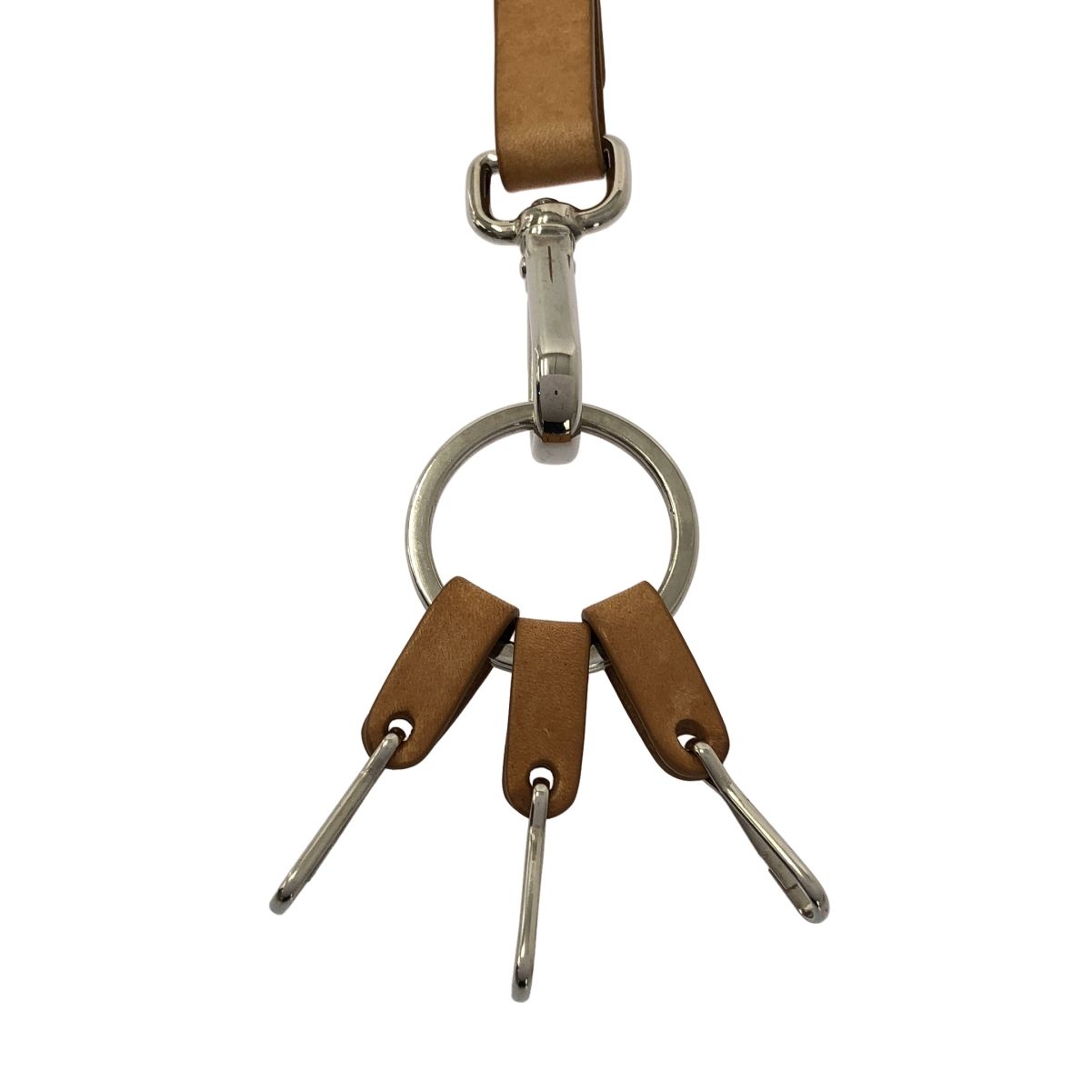 JIL SANDER / ジルサンダー | レザー キーリング ネックレス | メンズ