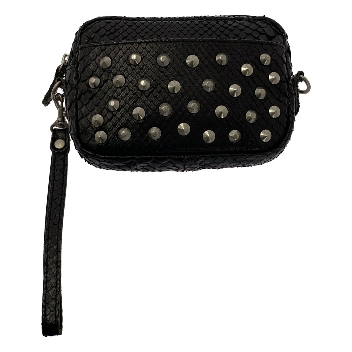 JUNYA WATANABE スタッズレザーポーチ ジュンヤワタナベ JUNYA WATANABE COMME des GARCONS / ジュンヤワタナベ | 2017SS | 蛇