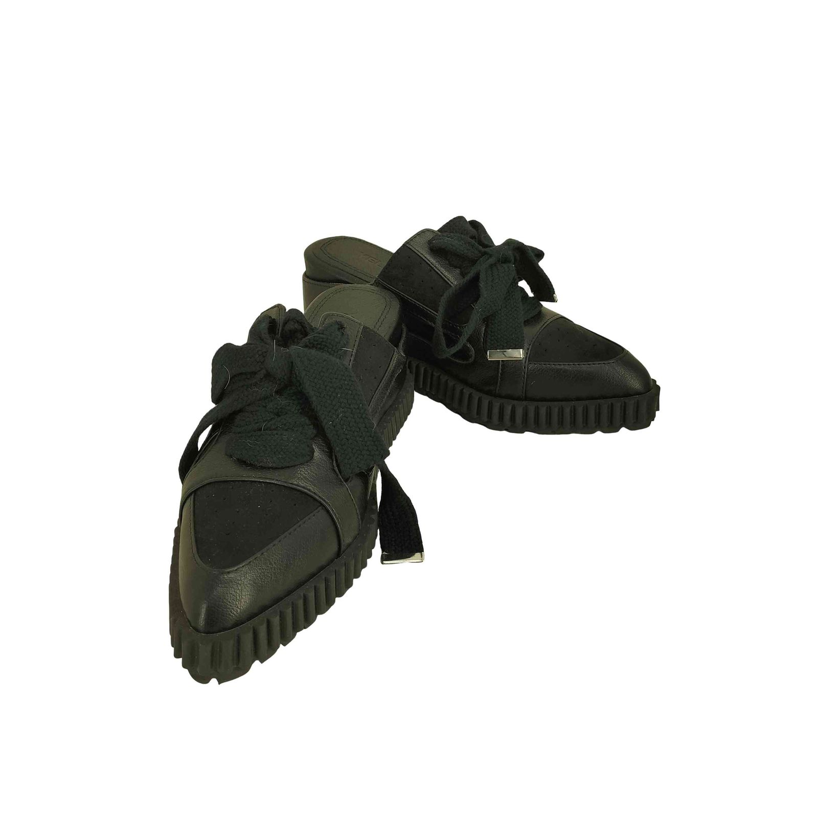 イエロー YELLO JET BLACK SNEAKER MULES レディース JPN：S - メルカリ