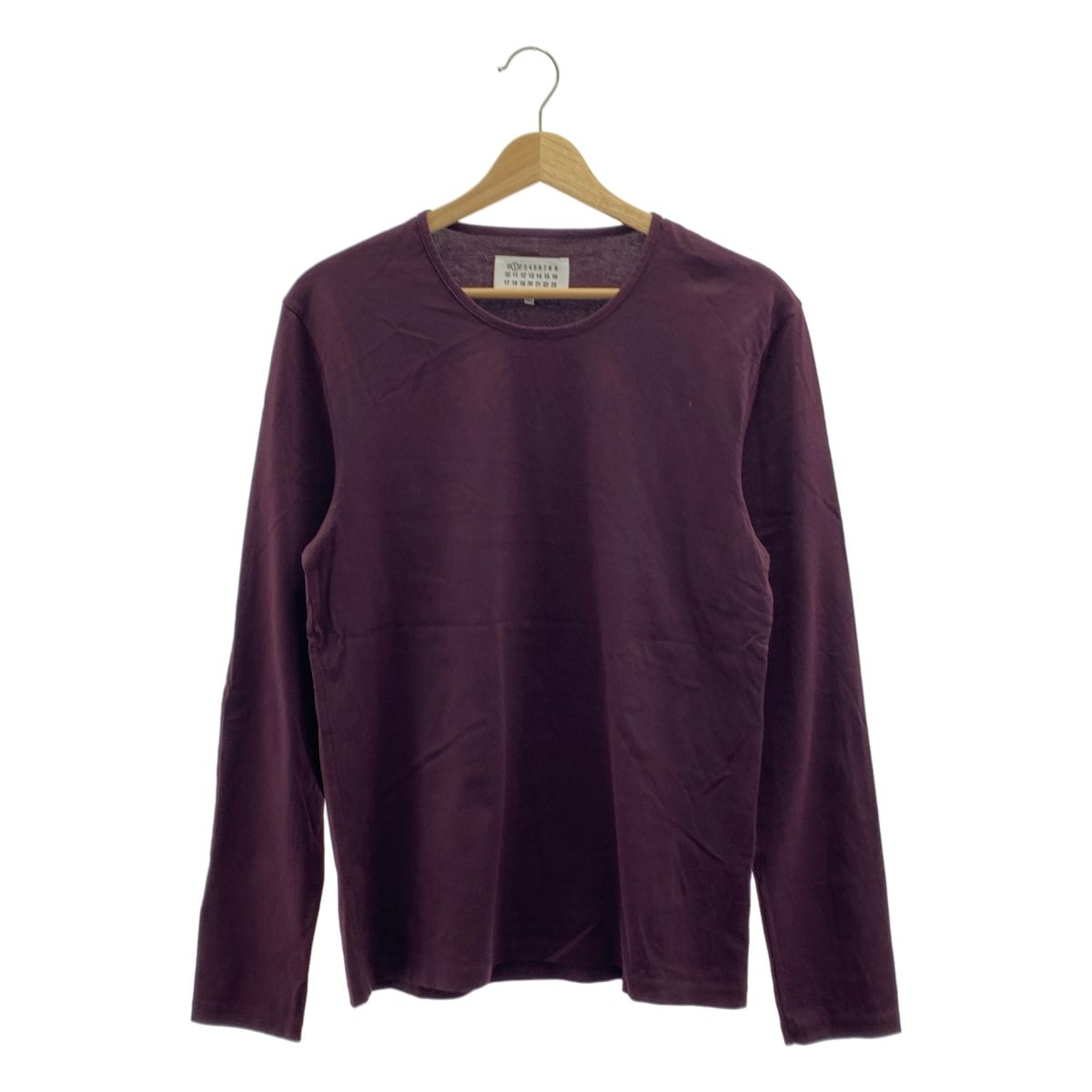 Maison Margiela | メゾンマルジェラ コットン クルーネック ロングスリーブTシャツ 1 バーガンディー レディース