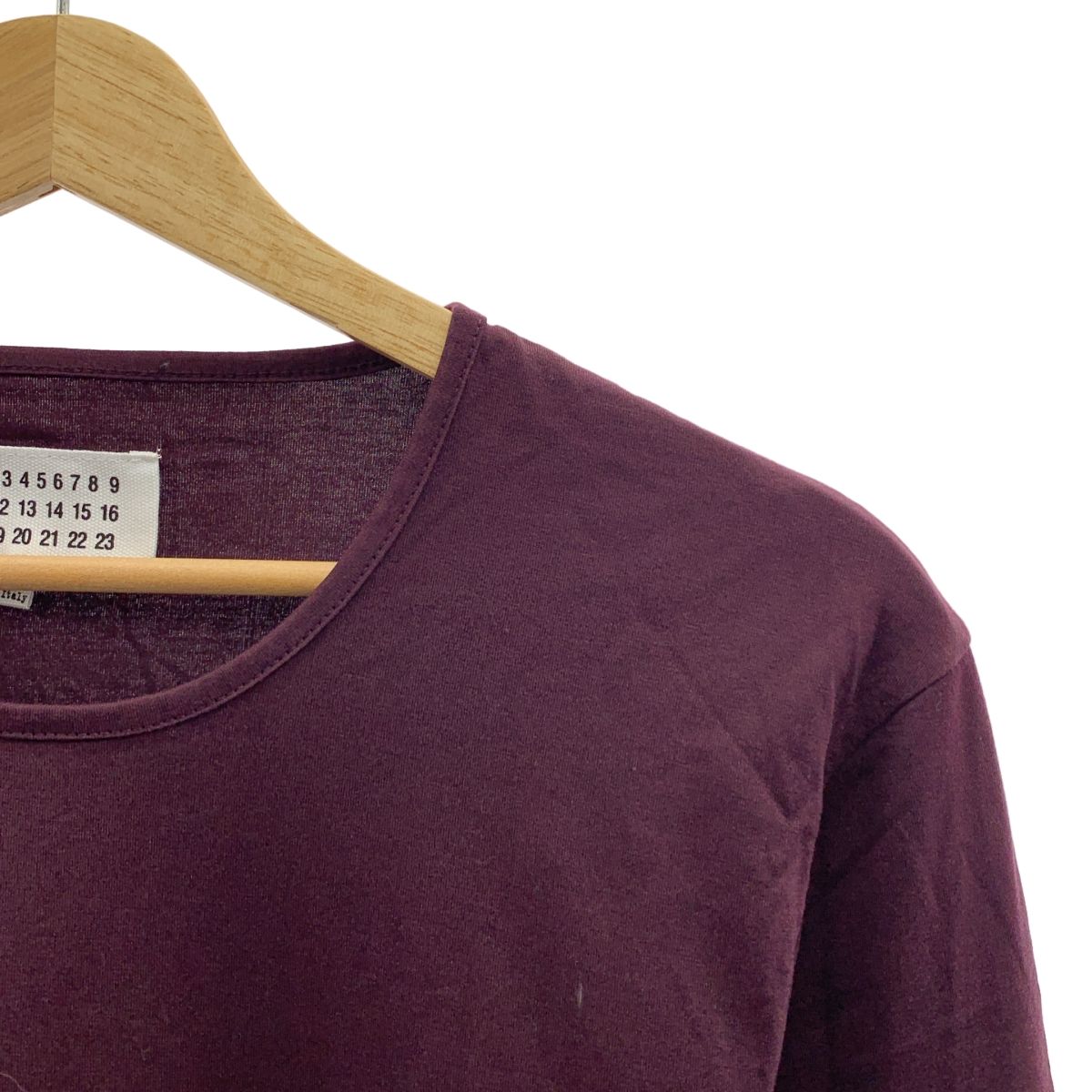 Maison Margiela | メゾンマルジェラ コットン クルーネック ロングスリーブTシャツ 1 バーガンディー レディース