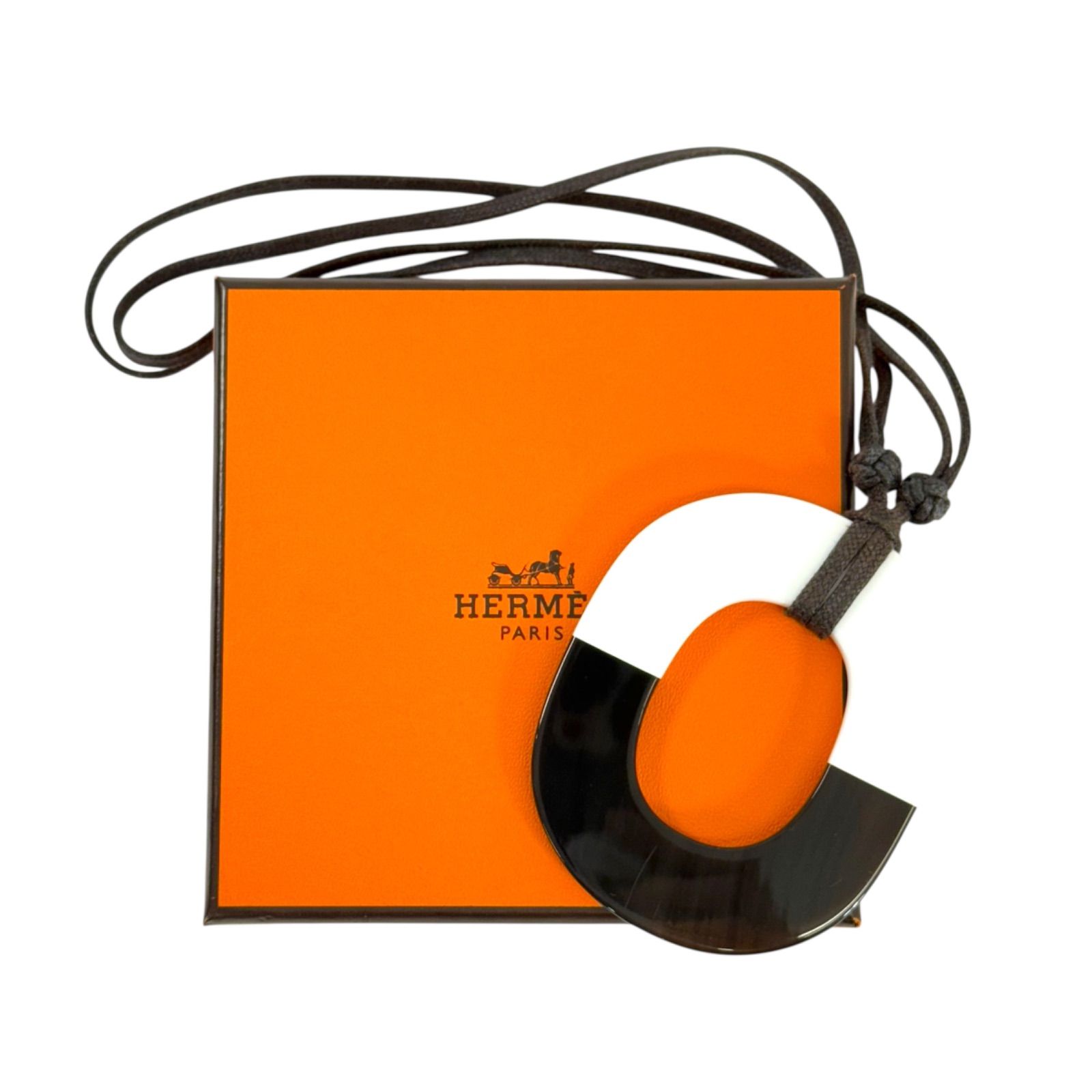 希少・美品】HERMES エルメス イムス バッファローホーン 水牛