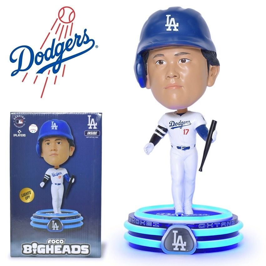 MLB 大谷翔平 ボブルヘッド LEDライトアップ FOCO ロサンゼルス ドジャース 1025体 Shohei Ohtani フィギュア