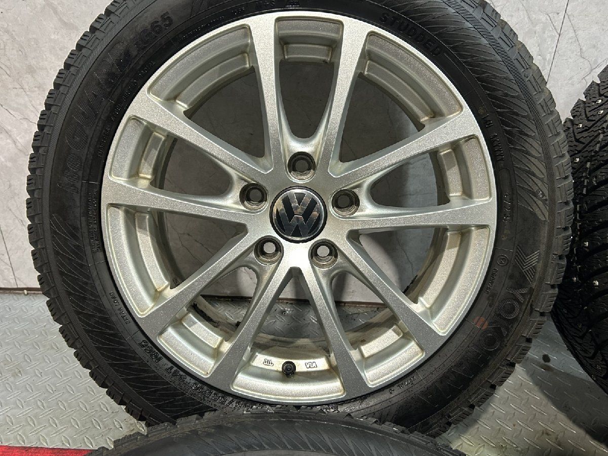  iG 65 205 55 R 16 スパイクタイヤ Eurodesign 16インチ 6 45 23年製 VW キャップ ノーマルピン KTK 696 16インチ タイヤ ホイールセット