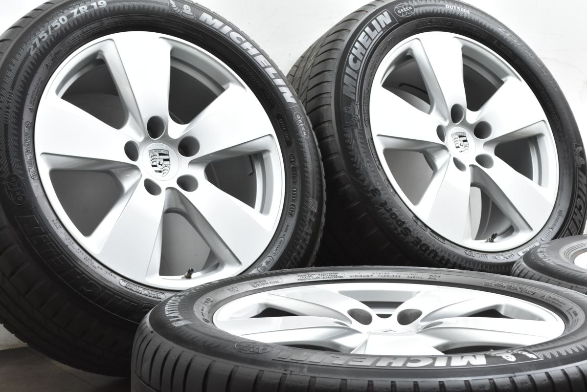 鍛造 ポルシェ 9 Y カイエン 19 in 8 5 J 47 54 PCD 130 ミシュラン 255 55 R 275 50 品番