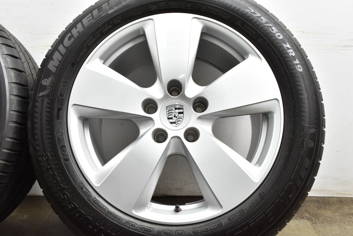  鍛造 ポルシェ 9 Y カイエン 19 in 8 5 J 47 54 PCD 130 ミシュラン 255 55 R 275 50 品番 19インチ タイヤ ホイールセット