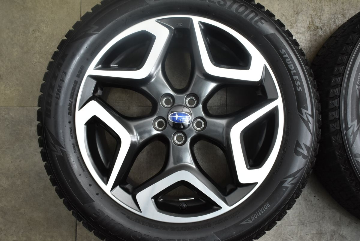 バリ溝 スバル GT型 XV 18 in 7 J 55 PCD 100 ブリヂストン ブリザックDM V 3 225 R 2 0 i S SJ フォレスター 流用