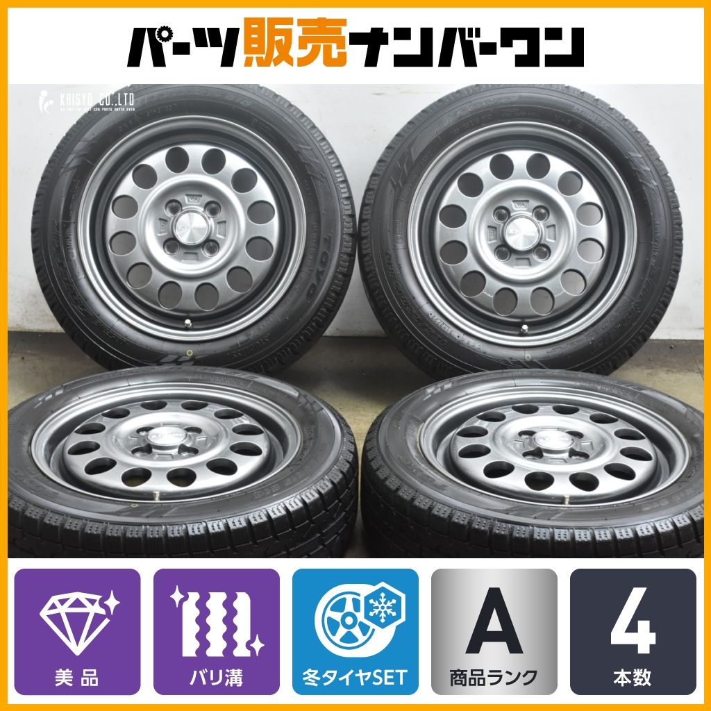 美品 バリ溝】K-FINESSE D12 15in 5J +45 PCD100 トーヨー オブザーブ