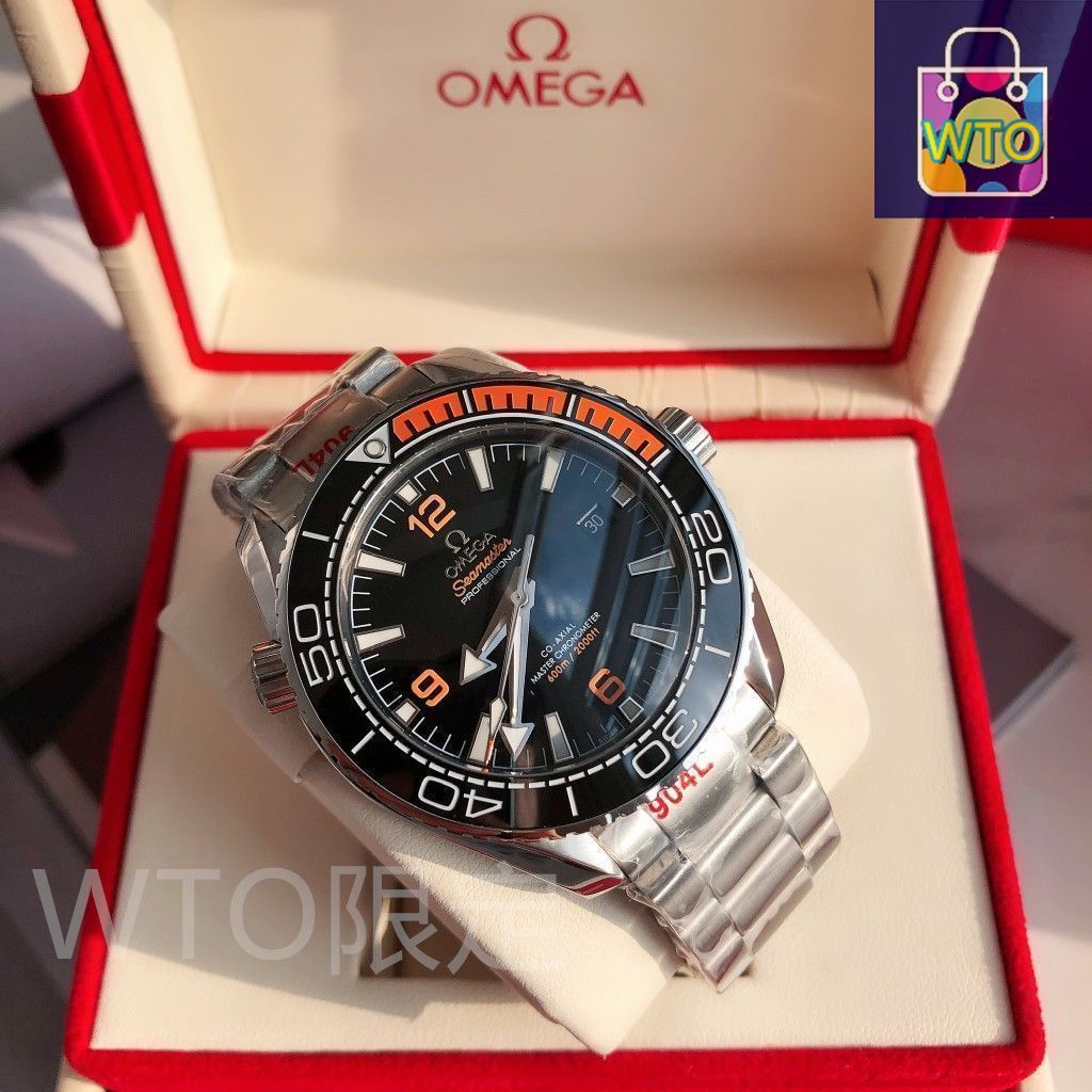 ご 大 です omega ラバーストラップの男性用腕時計 自動巻き WTO輸入1