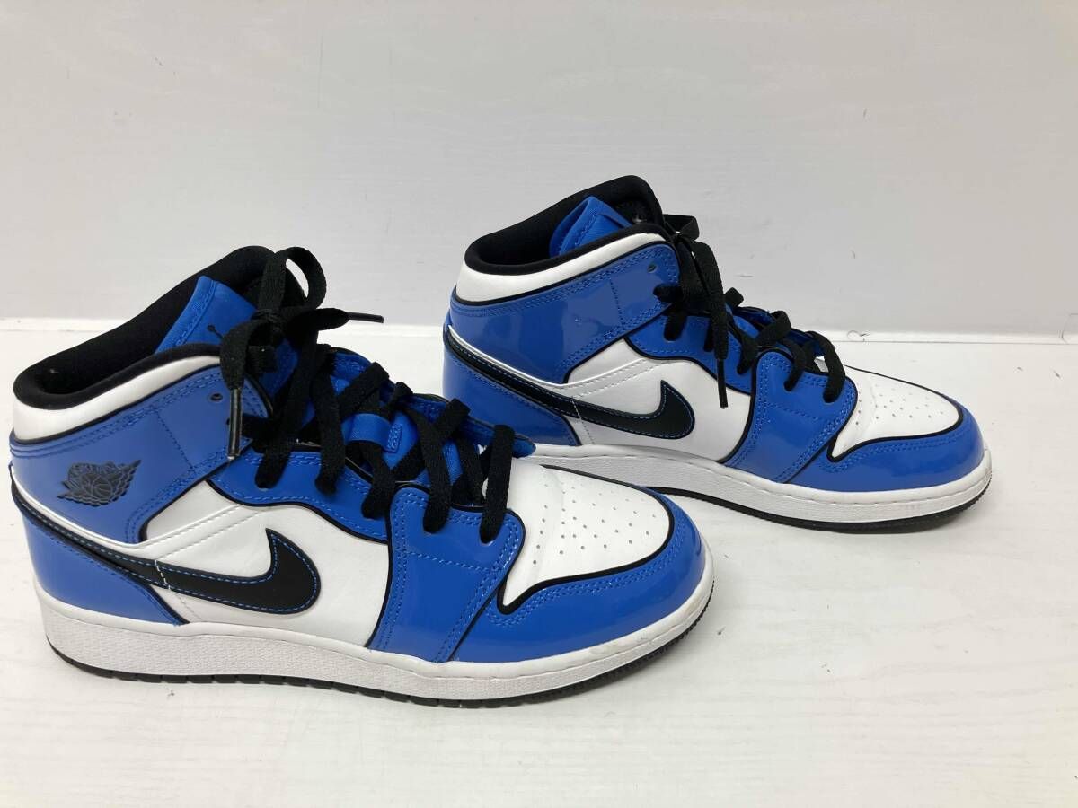  NIKE ナイキ BQ 6931 402 スニ カ BLU AIR JORDAN 1 MID SE GS BLUE 24 5 cm 通年 スニーカー 靴