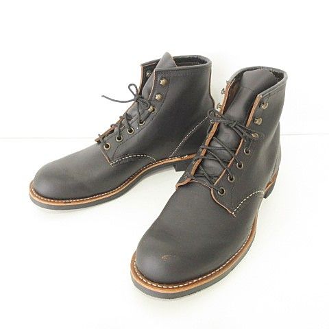 【中古】レッドウィング REDWING BLACK SMITH 3345 ワークブーツ 靴 シューズ US製 US9 27.0?p ダークブラウン メンズ レッドウィング REDWING BLACK SMITH 3345 ワークブーツ 靴 シューズ