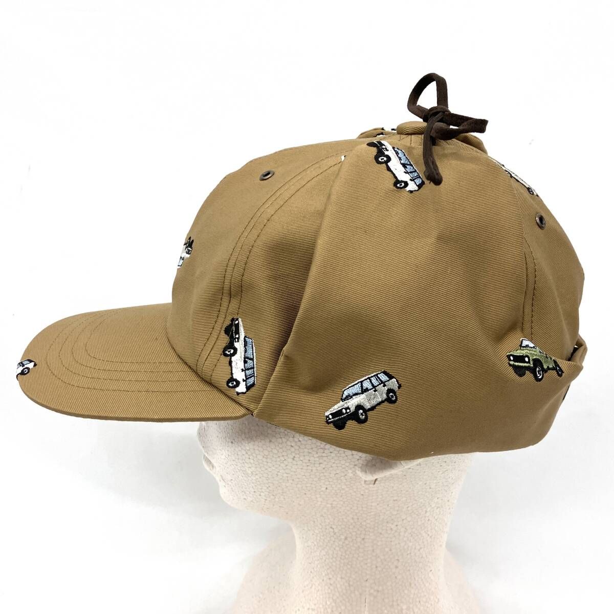SIllage シアージ フラップキャップ くるま刺繍 ベージュ
