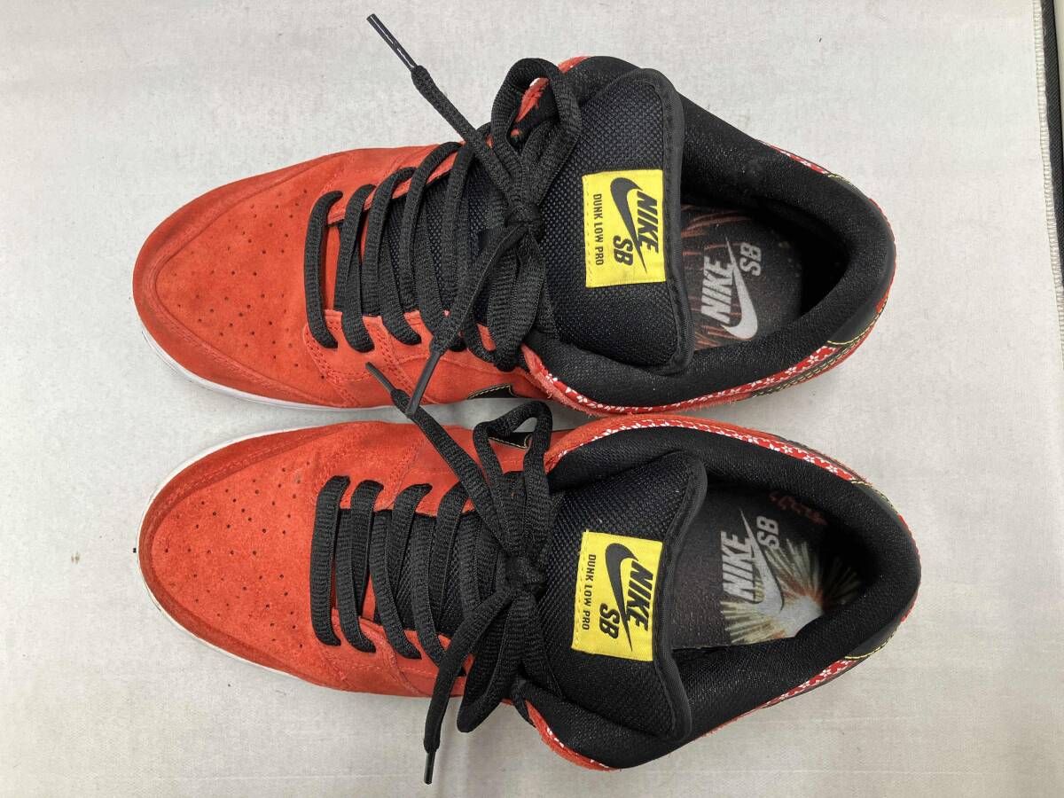 NIKE ナイキ SB Dunk Low Red Firecracker エスビー ダンク ローカット スニーカー 313170 602 レッド サイズ28 cm