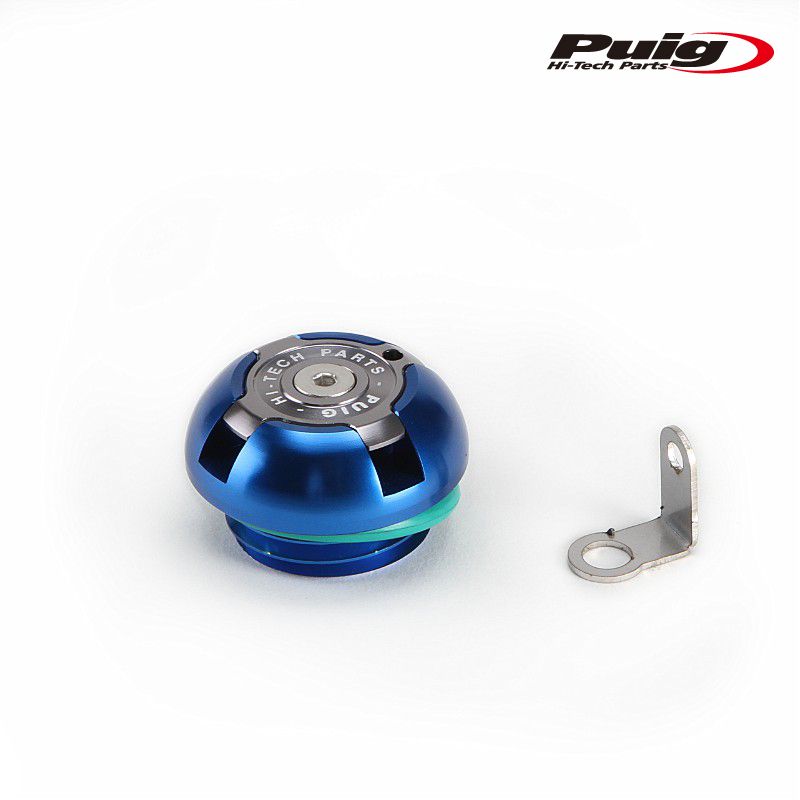 新作，HOT Puig 6157A OIL CAP 　M27×P3.0 [BLUE] YAMAHA プーチ オイルキャップ タンク