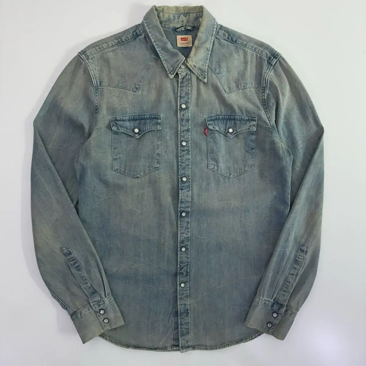 LEVI'S リーバイス Classic ウェスタン 赤タブ デニムシャツ