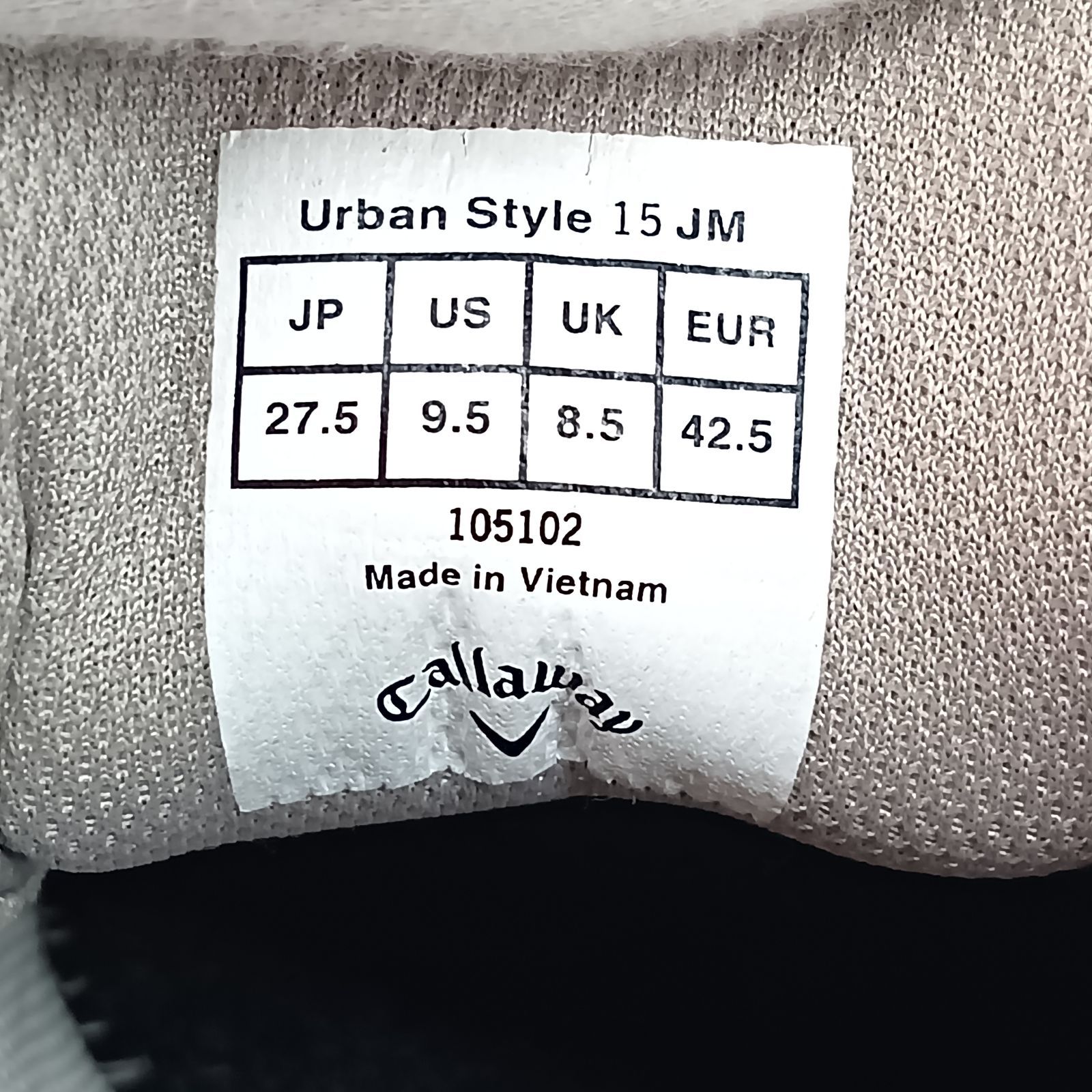 callaway キャロウェイ アーバンスタイル15JM ゴルフシューズ サイズ