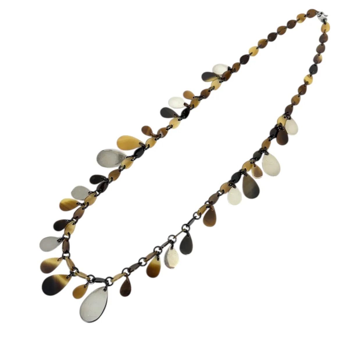 希少！美品】HERMES エルメス バッファローホーン ロングネックレス