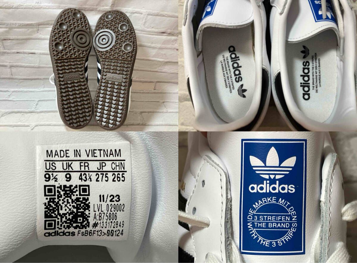  adidas アディダス Originals Samba OG B 75806 スニーカー サイズ27 5 cm ホワイト スニーカー 靴