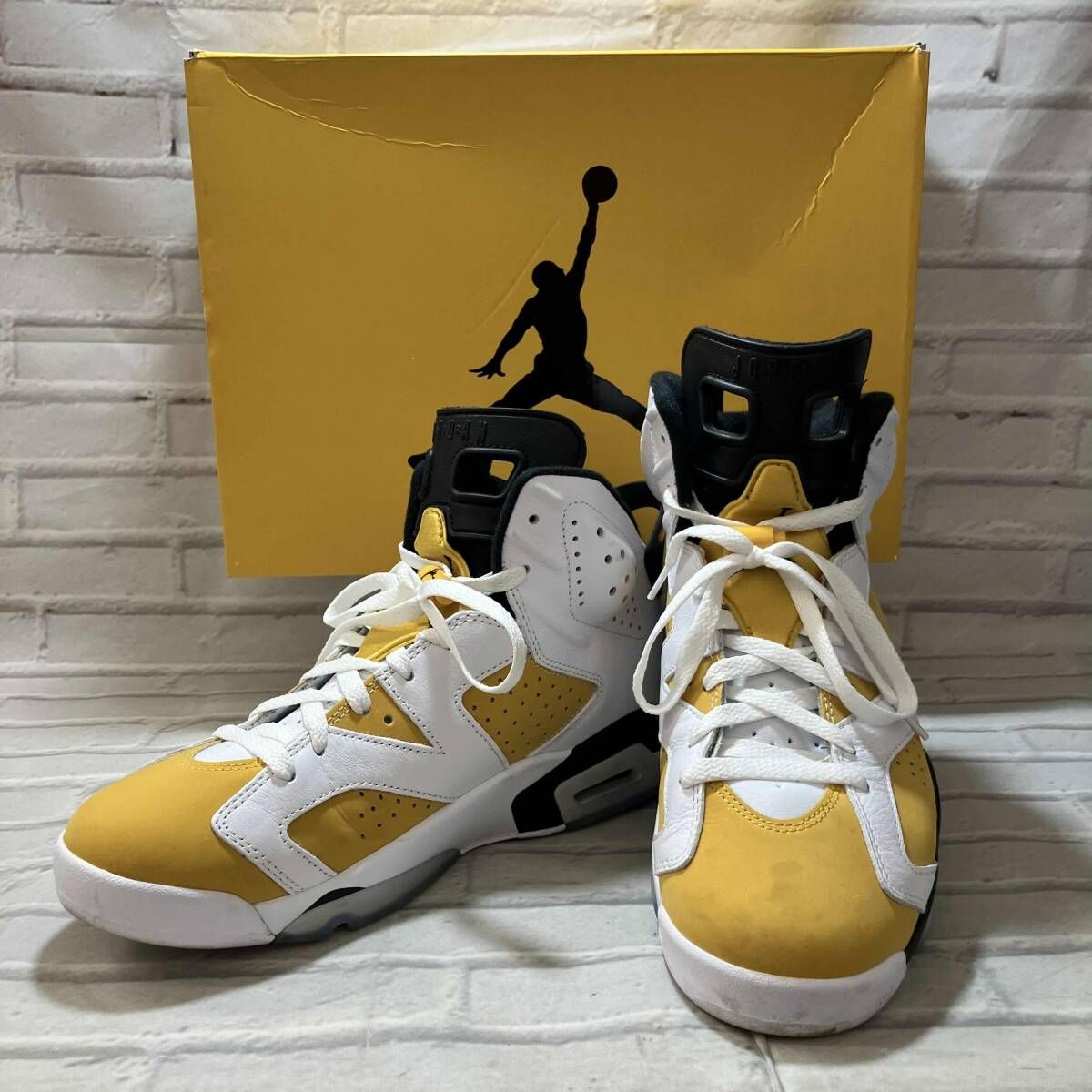NIKE ナイキ AJ 6 Retro Yellow Ochre CT 8529 170 スニーカー サイズ28 cm イエロー