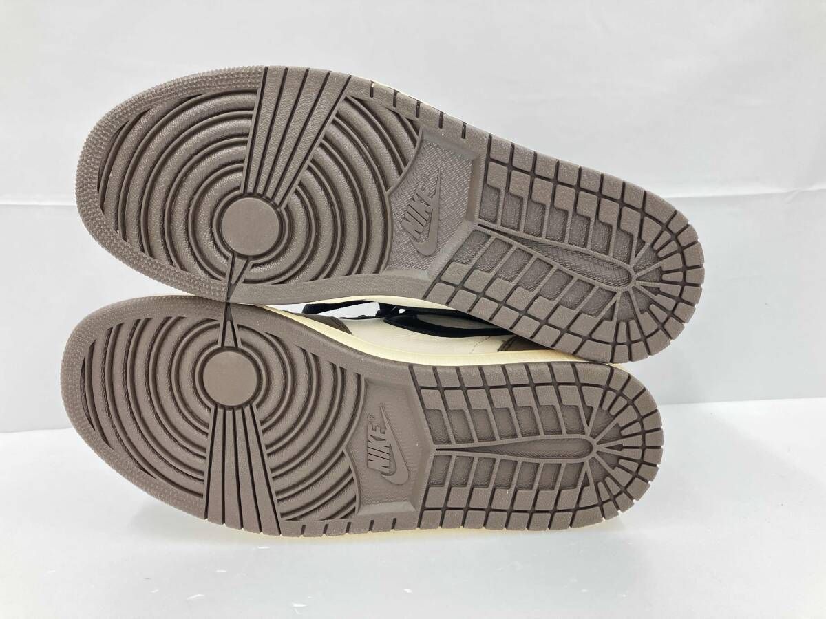  NIKE TRAVIS SCOTT ナイキ トラヴィススコット AIR JORDAN 1 RETRO HIGH OG TS SP エアジョーダン1レトロハイ 28 セイル ダークモカ 通年 スニーカー 靴