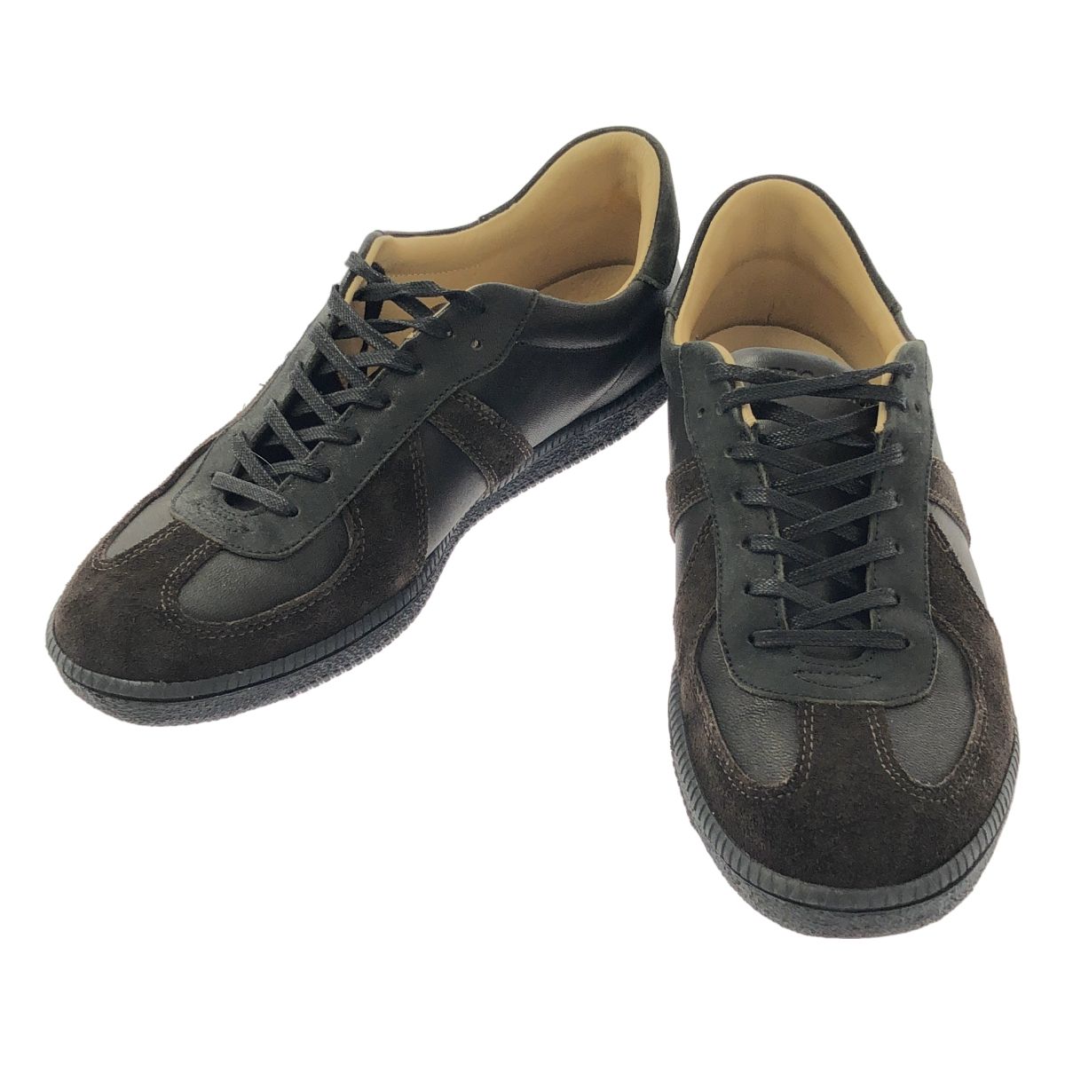 BROTHER BRIGDE ブラザーブリッジ BERLIN ベルリン ジャーマントレーナー レザー スニーカー 8 1 2 ブラック ダークブラウン メンズ