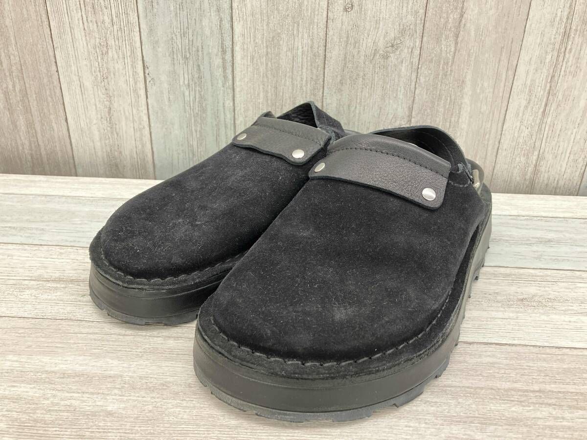 Jil sander サンダル スウェード 約27 cm イタリア製 ブラック