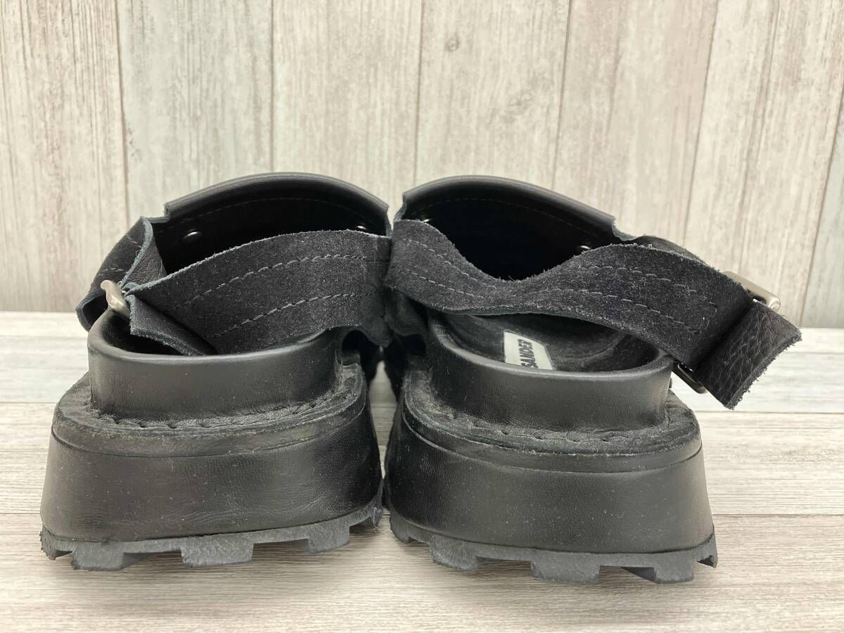 Jil sander サンダル スウェード 約27 cm イタリア製 ブラック