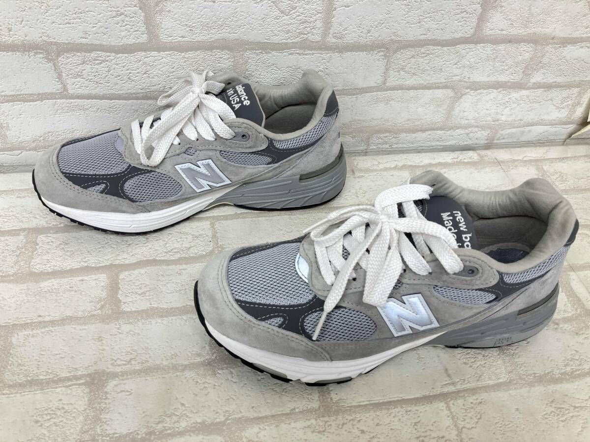 balance MR 993 GLニュー ンス スニーカー グレー メンズ ローカット26 cm MADE IN USA
