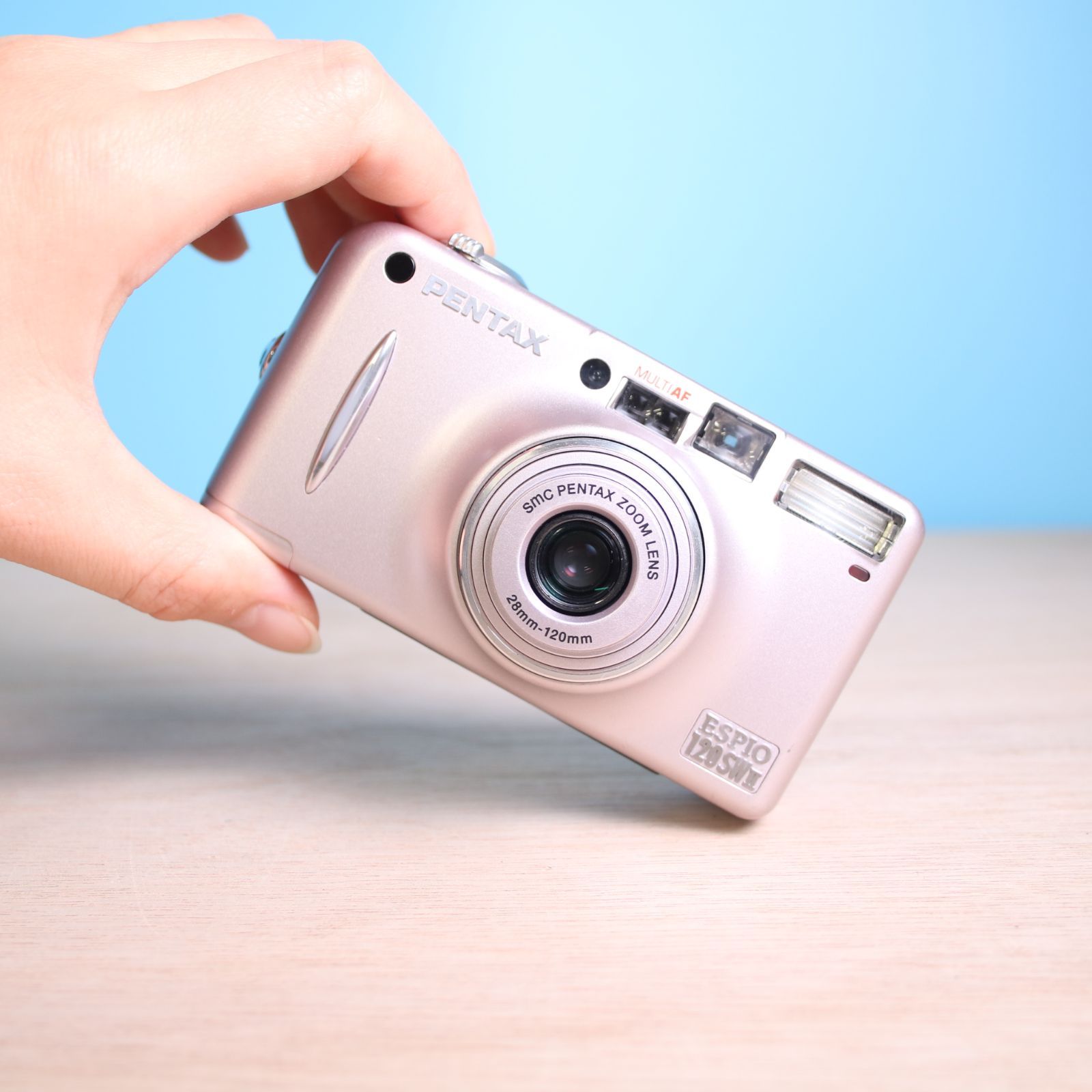 ❁ PENTAX ESPIO 120 SW Ⅱ ピンク コンパクトフィルム カメラ H 241