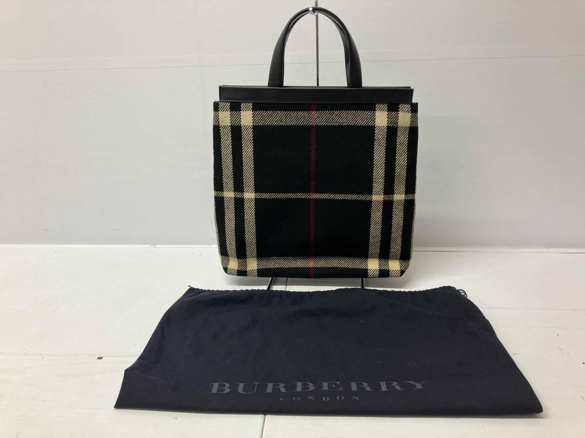 BURBERRY London バーバリーロンドン ウール チェック ブラック